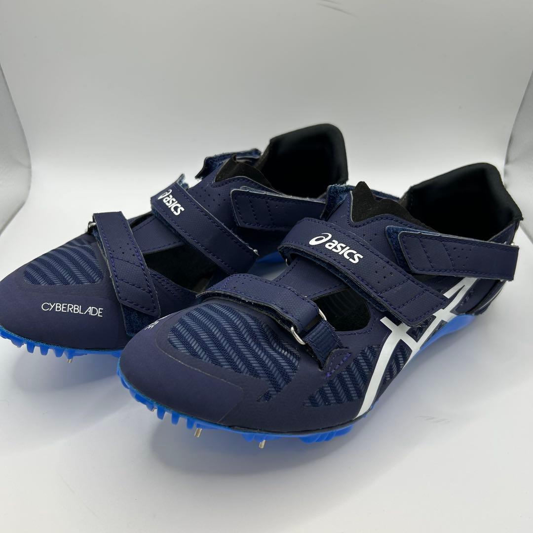 【美品】アシックス asics CYBERBLADE 16 24.5cm ブルー