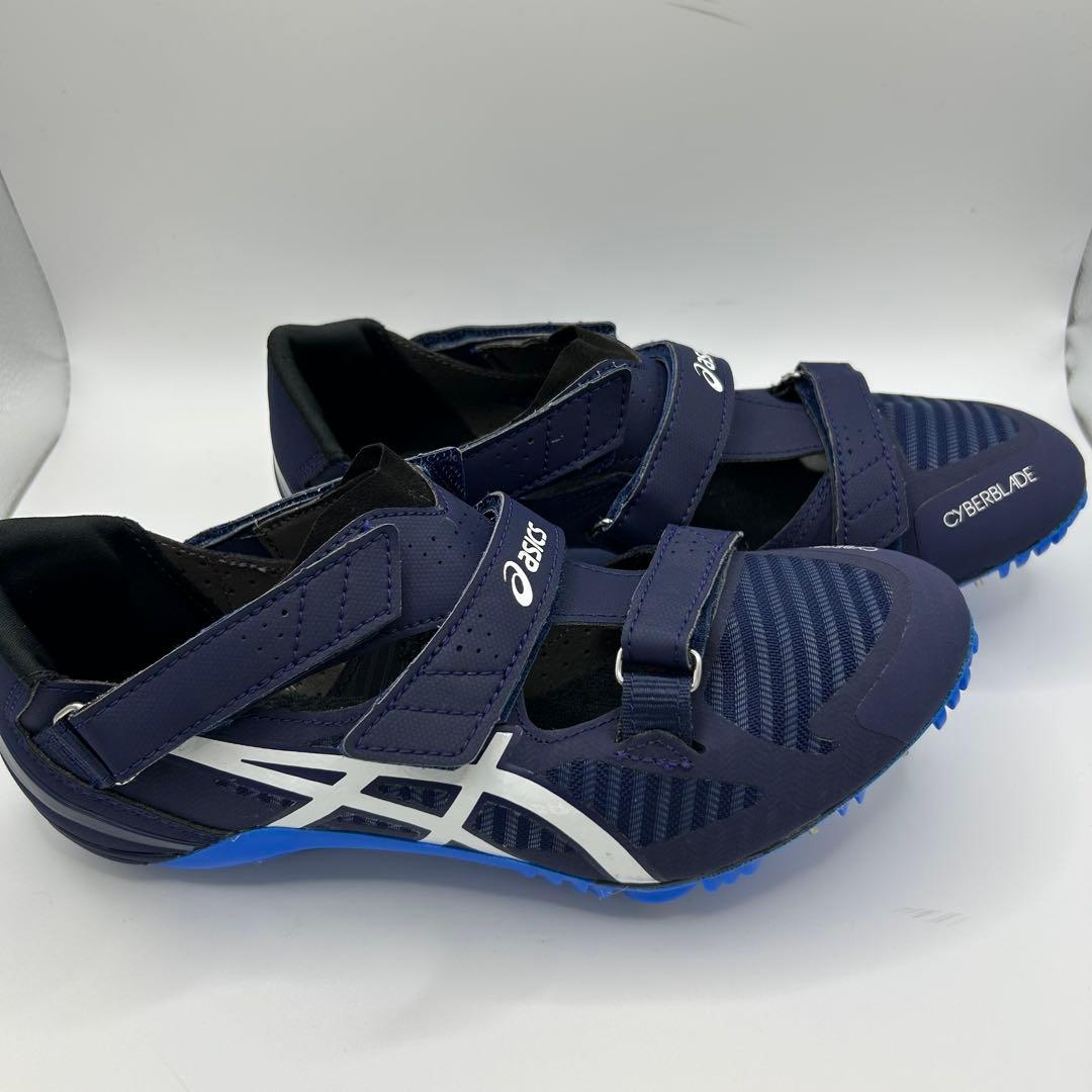 【美品】アシックス asics CYBERBLADE 16 24.5cm ブルー