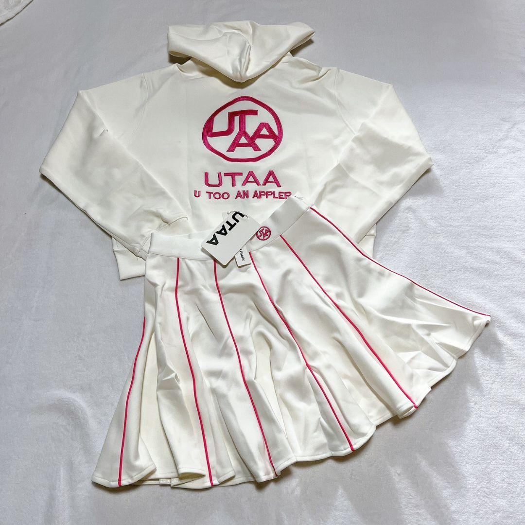 新品　UTAA　ユタ　ゴルフ　パーカー＆スカートセット　ホワイト　Ｓ