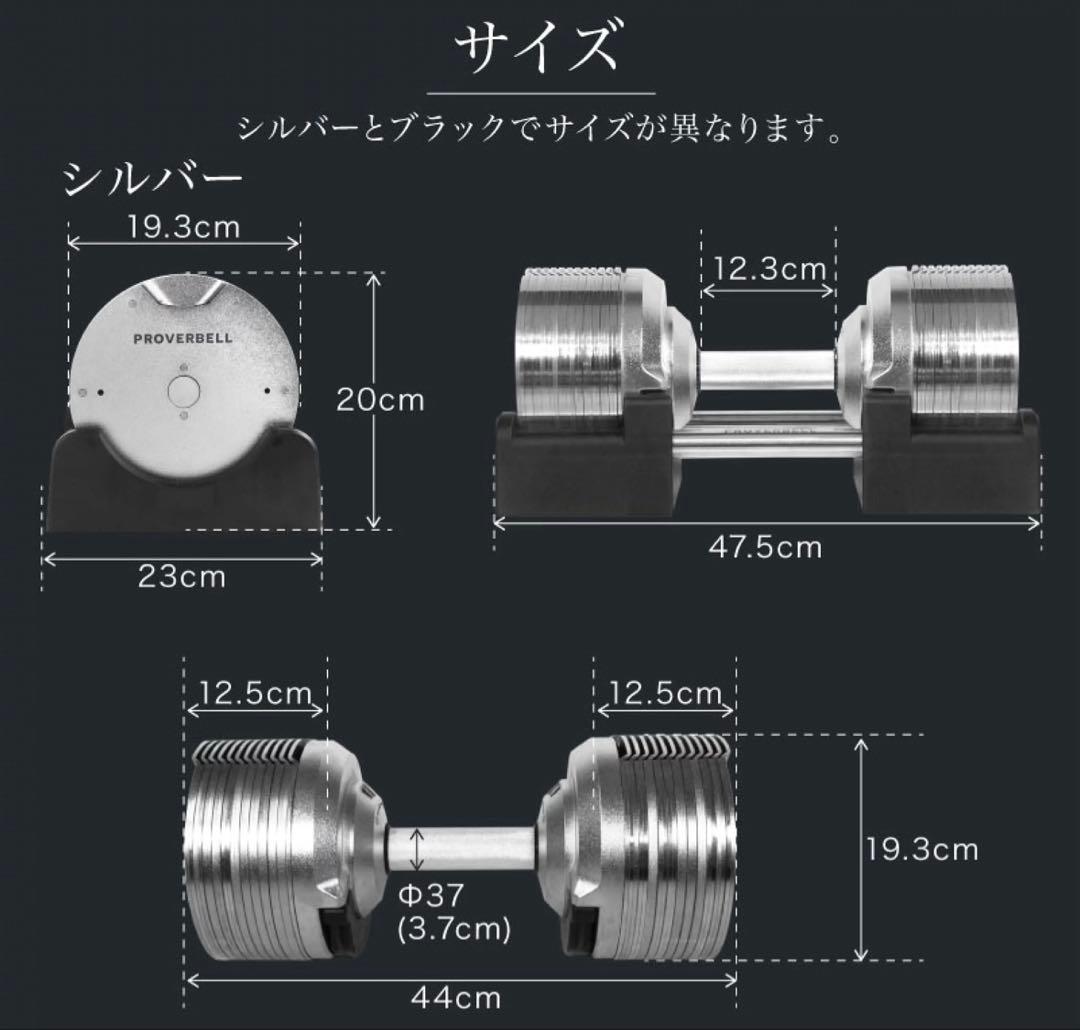 ライシン　プロバーベル ダンベル41.5kg×2　①