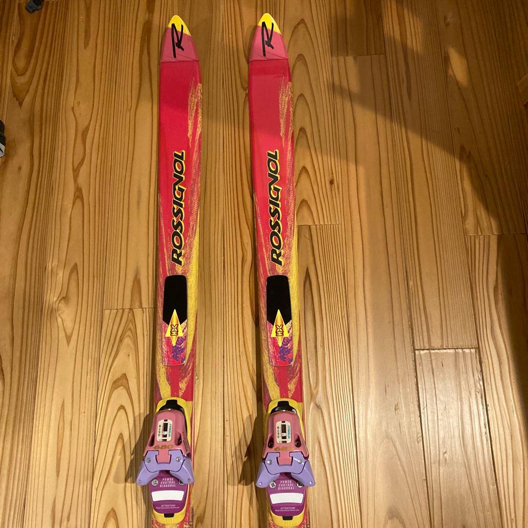 ROSSIGNOL スキー板 ピンク/イエロー