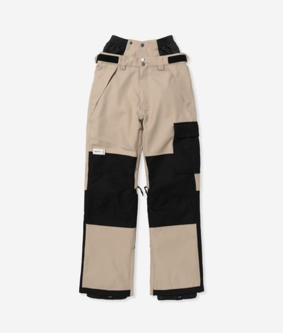 【美品】レディースL NIKITA スノボパンツ 撥水 ベージュ黒