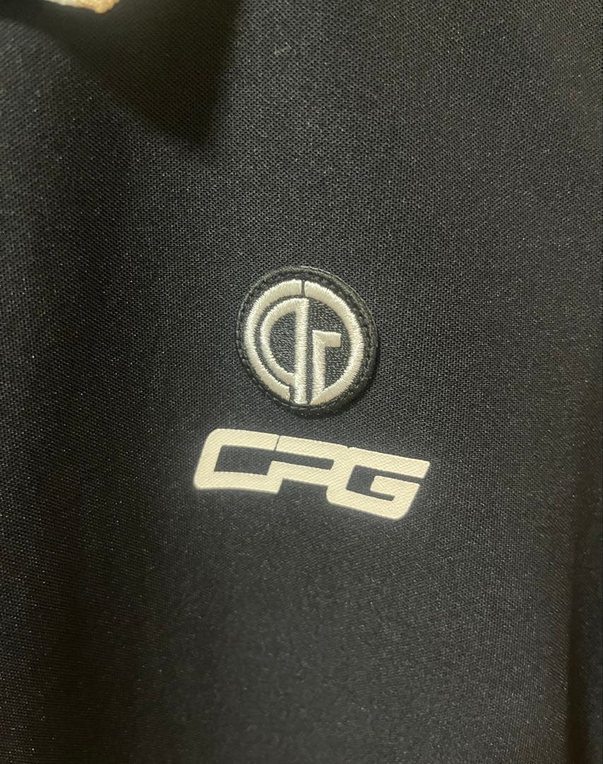CPGゴルフ　長袖ポロシャツ　ブラック　サイズS