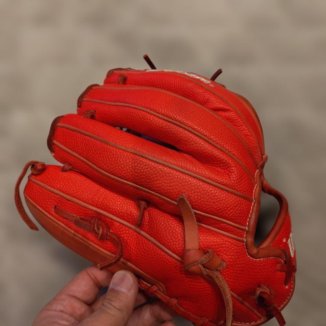 Wilson 軟式グローブ　86型 スーパースキン 赤