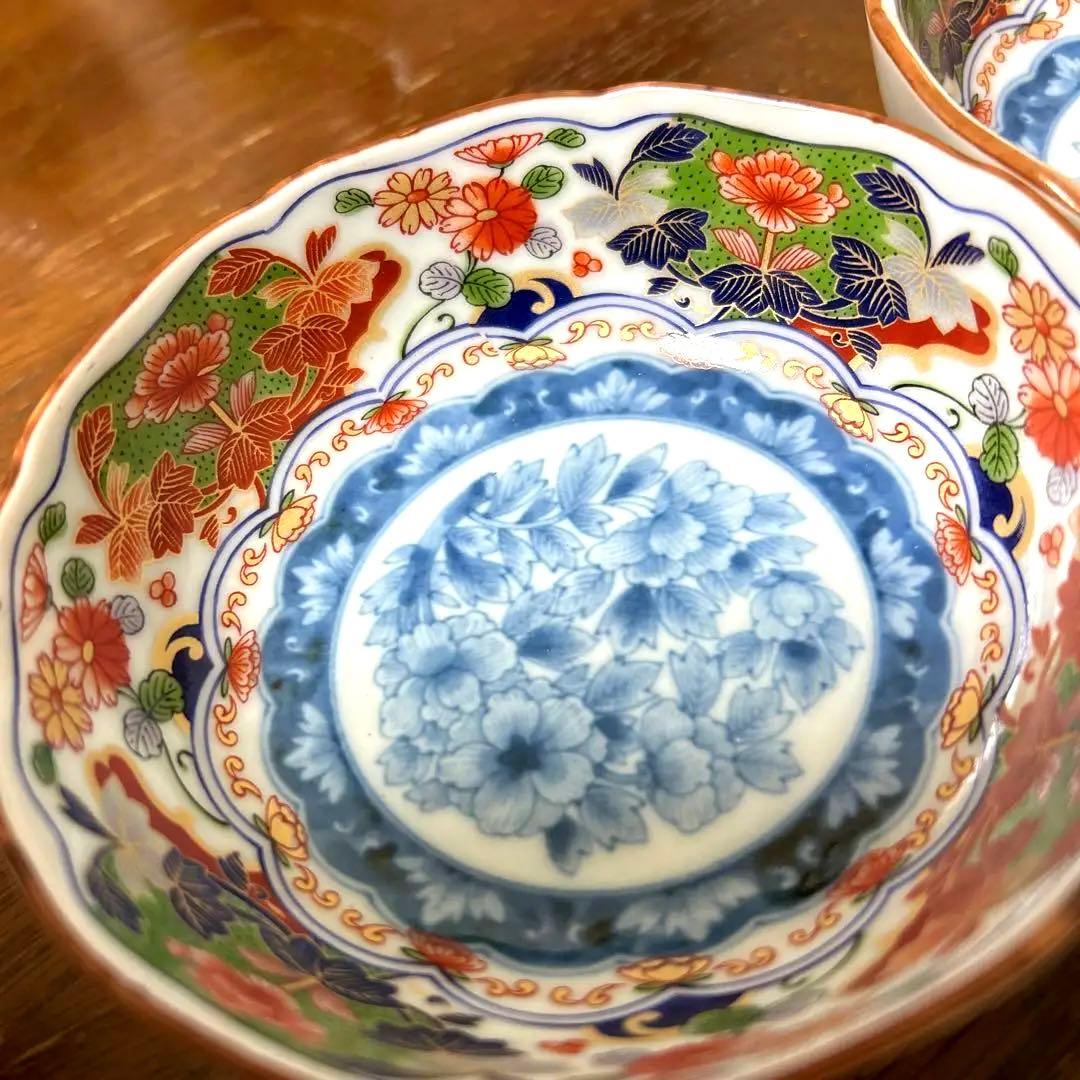 三洋陶器　龍峰窯　染錦古伊万里　小鉢5枚