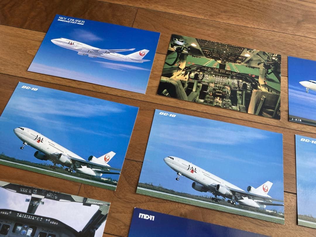 レトロ　JAL bird 日本航空　DM1 絵　ハガキ　15枚　ポストカード