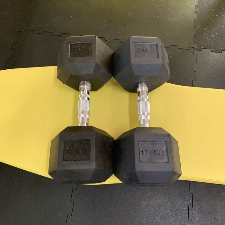 値下げしました　ラバーヘックス  ダンベル  70kg 2個