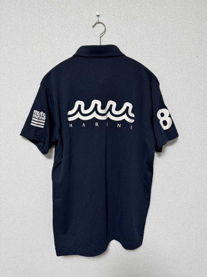 希少 mutaMARINE ムータマリン ネイビー ゴルフ ポロシャツ Lサイズ