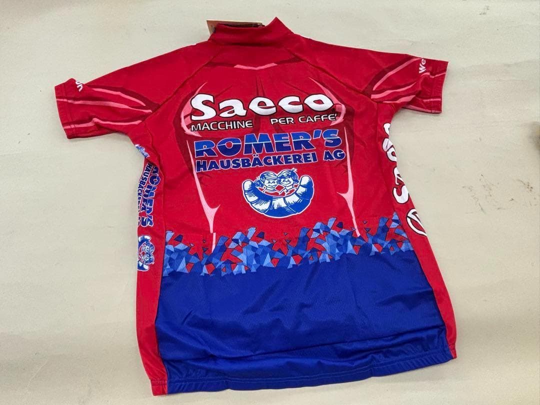 370【新品】SANTINI　SAECO　半袖サイクルジャージ　XL