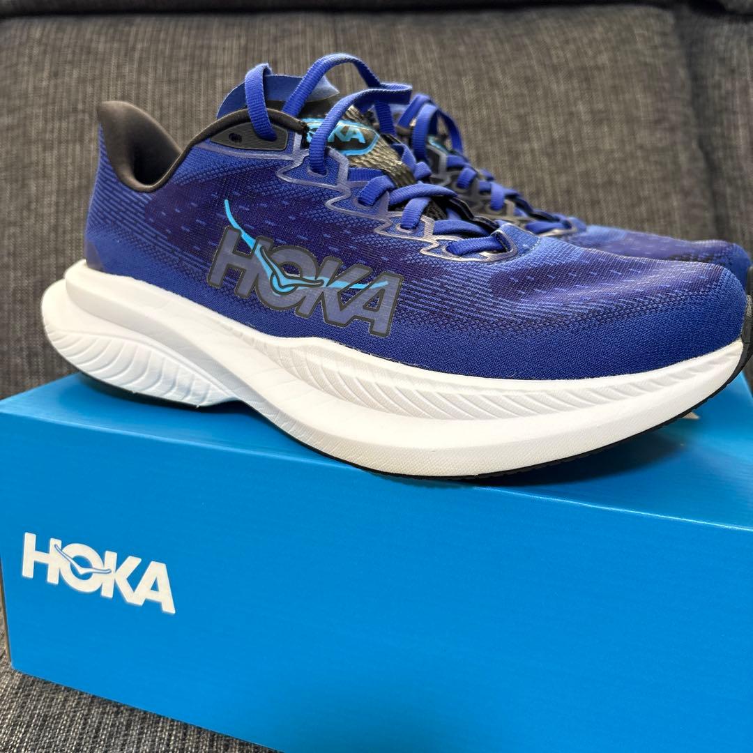 ホカ マッハ6 ワイド HOKA MACH6 26.0cm 青 ランニング
