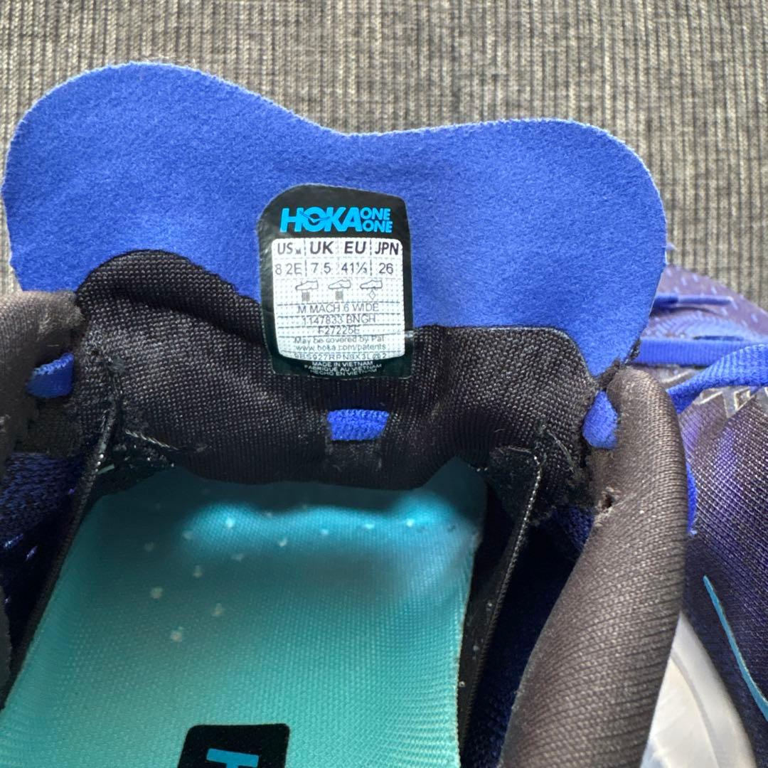 ホカ マッハ6 ワイド HOKA MACH6 26.0cm 青 ランニング