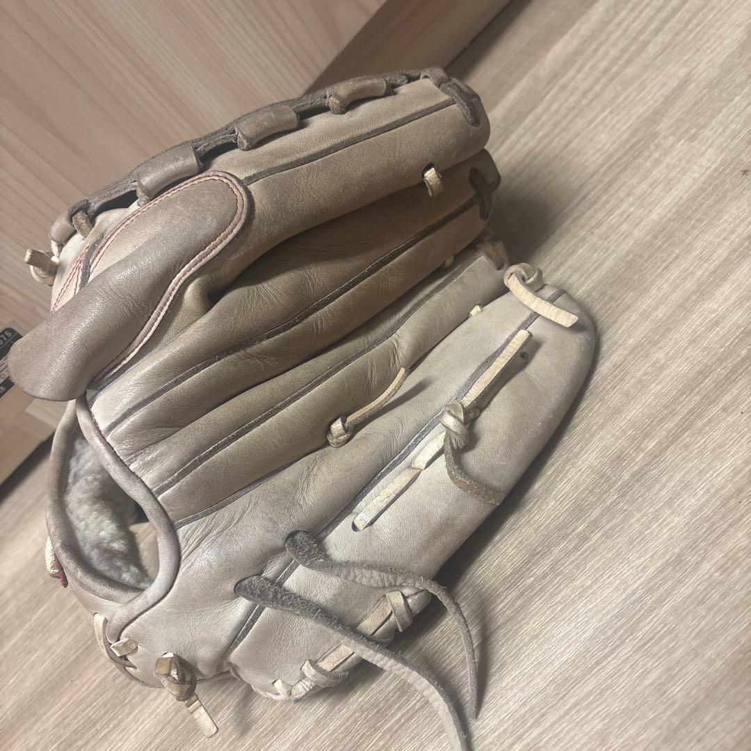 Mizuno 硬式グローブ ライトグレー
