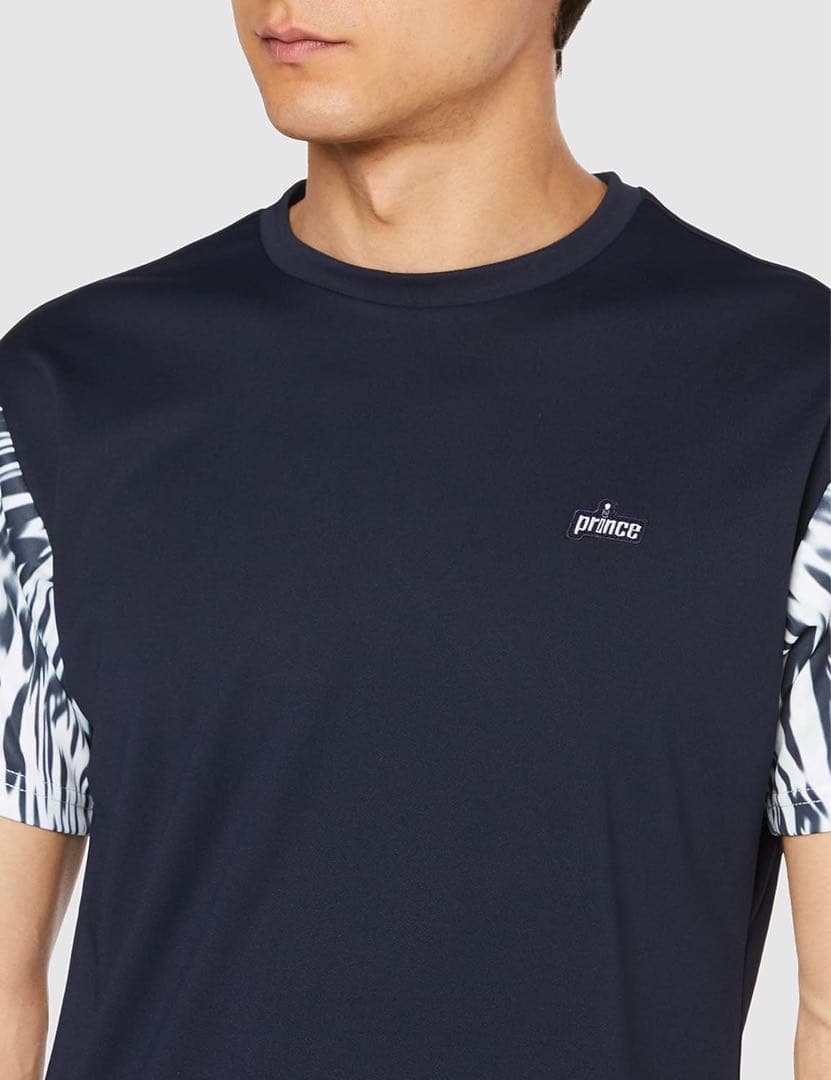 Prince プリンス テニスウェア 半袖Tシャツ MS3005 ネイビー新品L