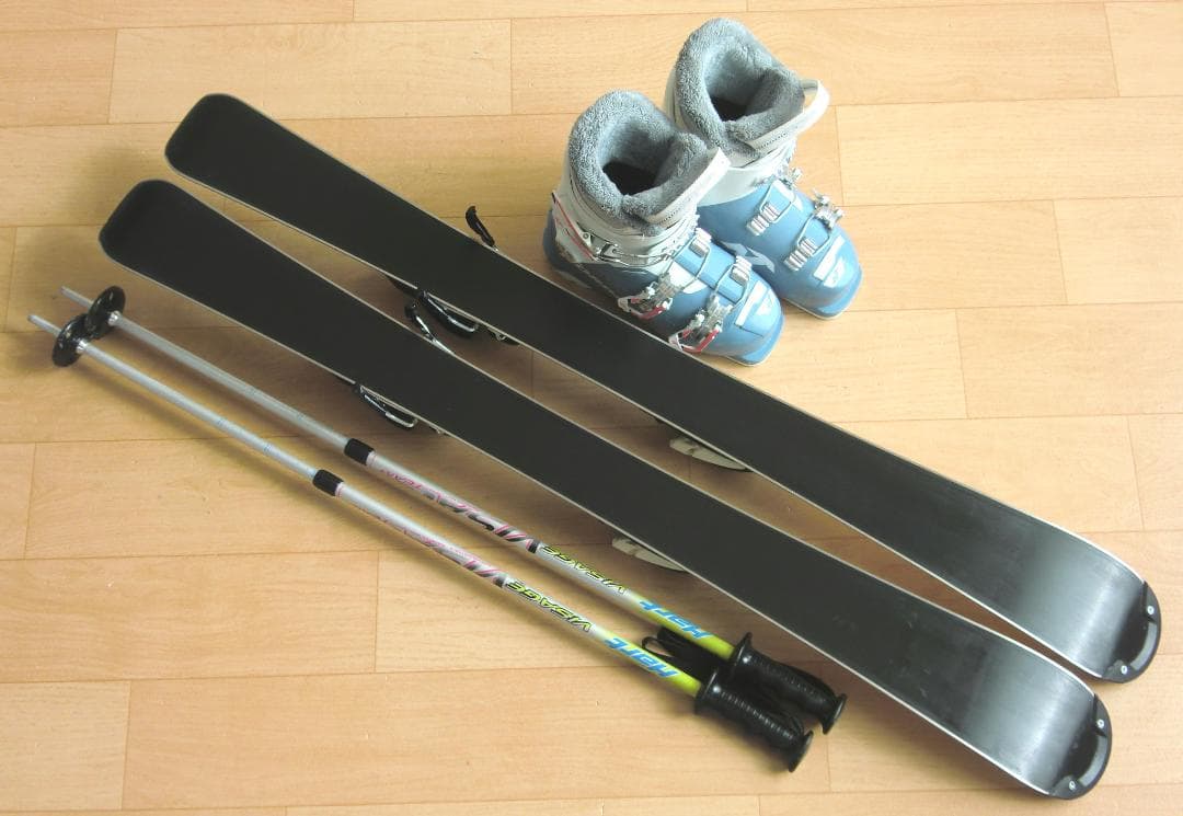 ■■最終特価■送料無料■NORDICA■子供用スキーセット■板100靴20.5■