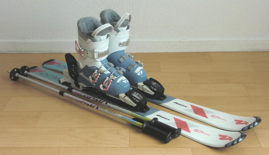 ■■最終特価■送料無料■NORDICA■子供用スキーセット■板100靴20.5■