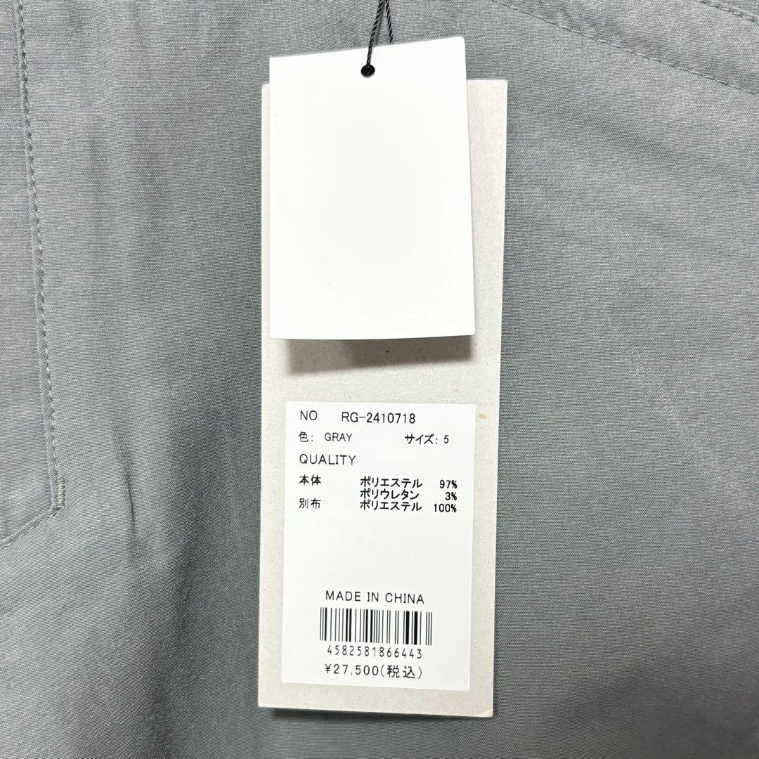 新品 ラッセルノ ゴルフ RS ロゴ ストレッチ ショーツ グレー L 5