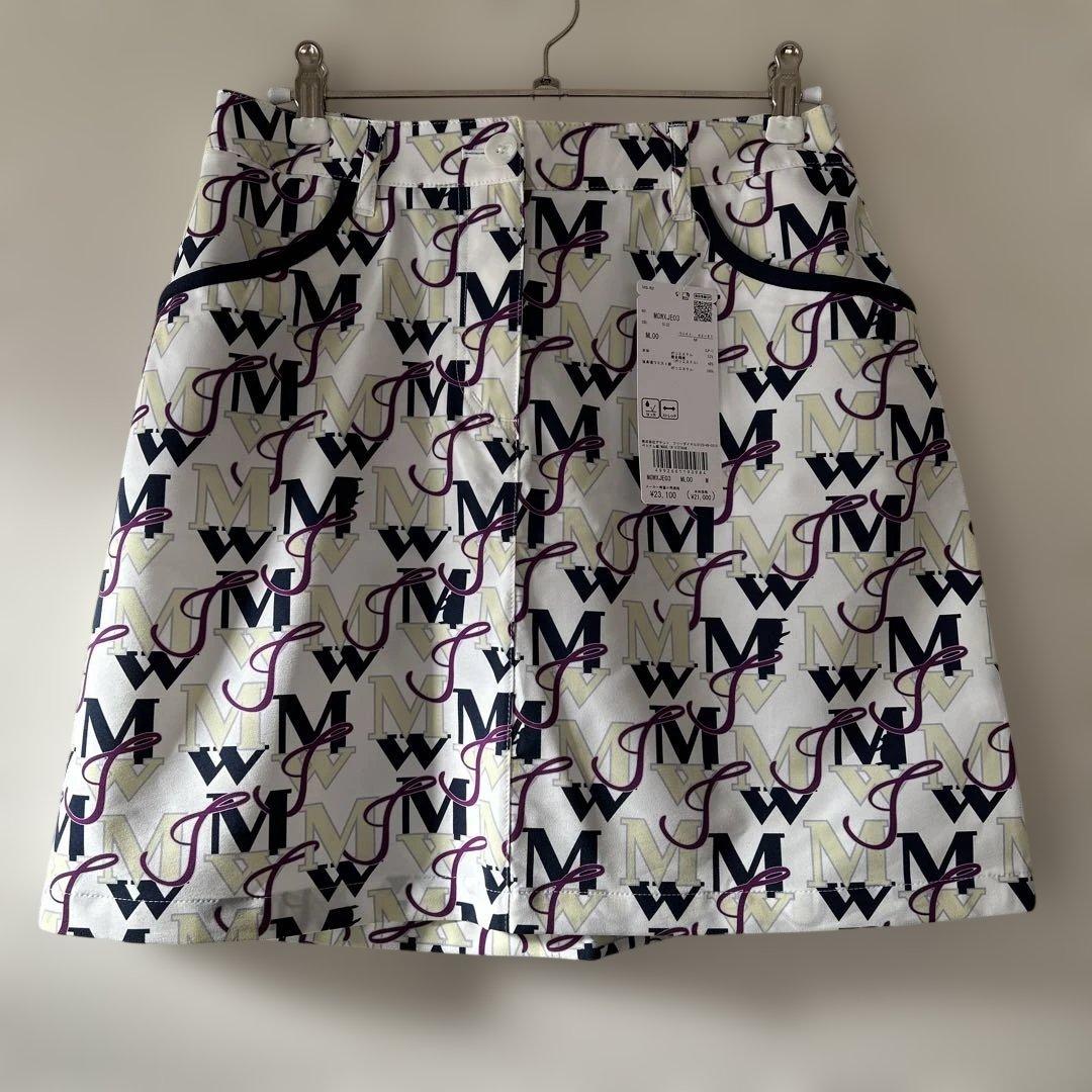 【タグ付未使用品】 MUNSING WEAR スカート モノグラム柄 サイズM
