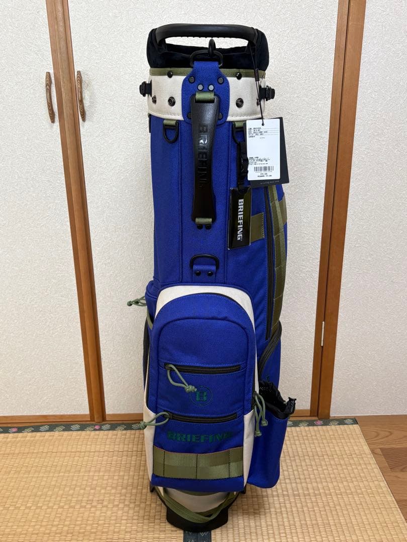 未使用)ブリーフィング キャディバッグ CR-8 ブルー 定価79,200円
