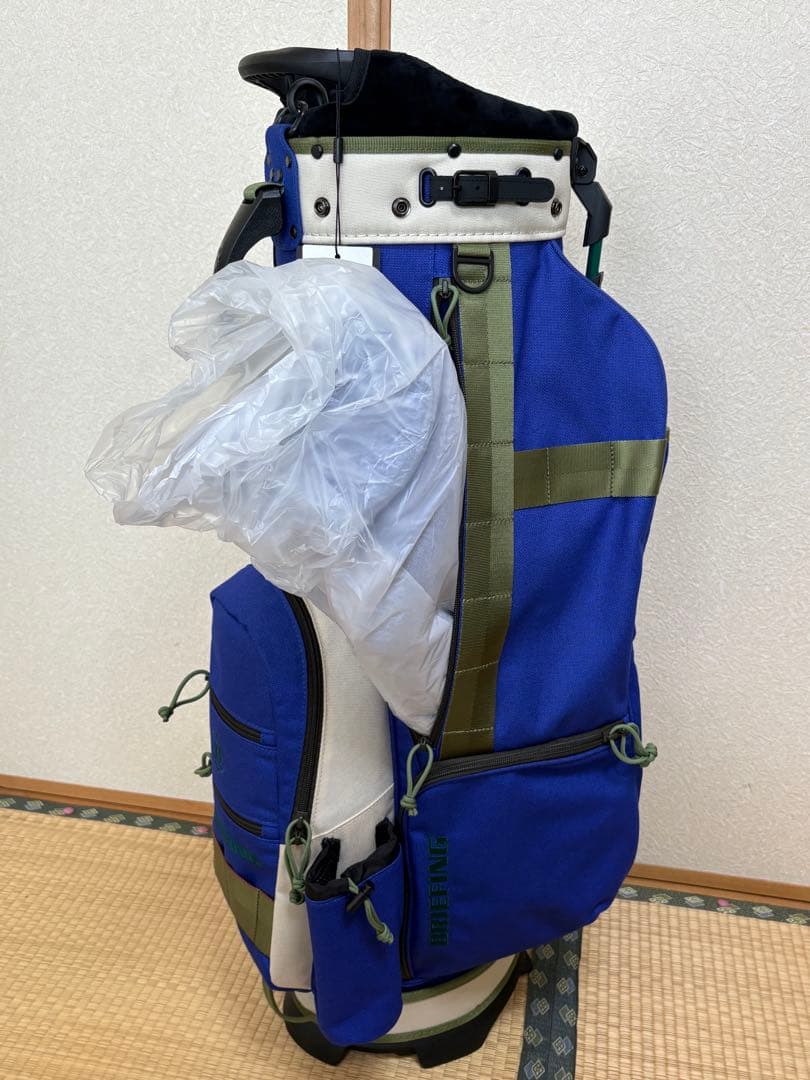 未使用)ブリーフィング キャディバッグ CR-8 ブルー 定価79,200円