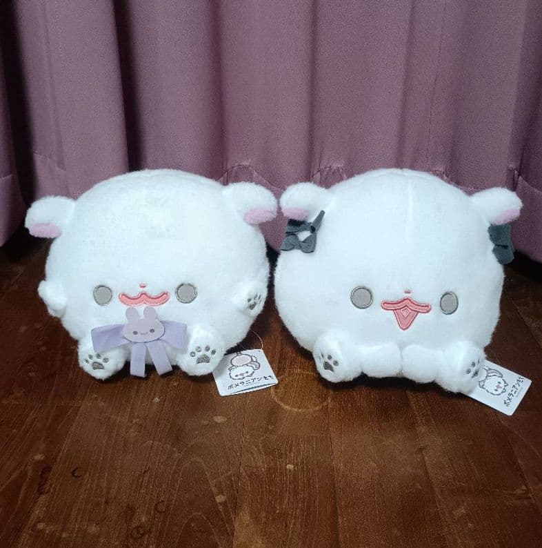 ポメラニアンもち　おめかしリボンぬいぐるみ BIG　全4種セット
