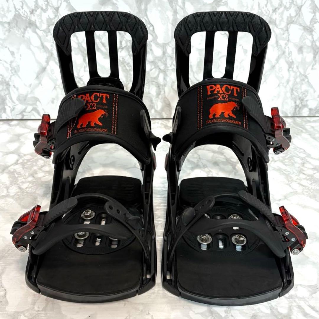 【美品】 サロモン PACT X2 スノーボード ビンディング S レディース