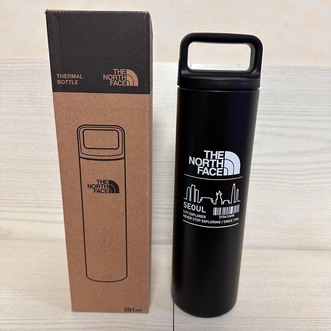 【新品・韓国限定】ノースフェイス 水筒 ブラック　591ml