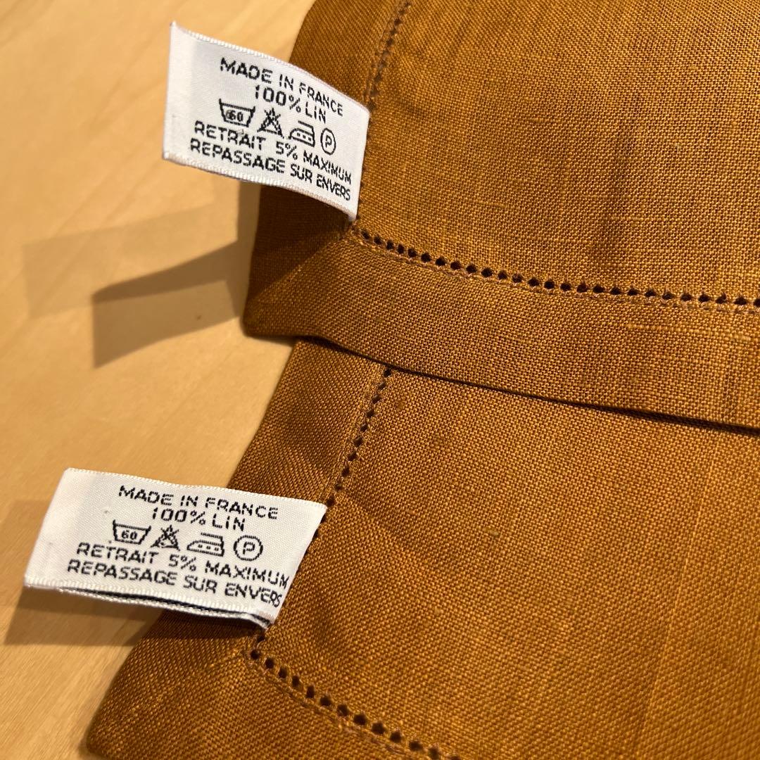 ✳︎ HERMÈS ✳︎ ナプキン 2枚組 ブラウン