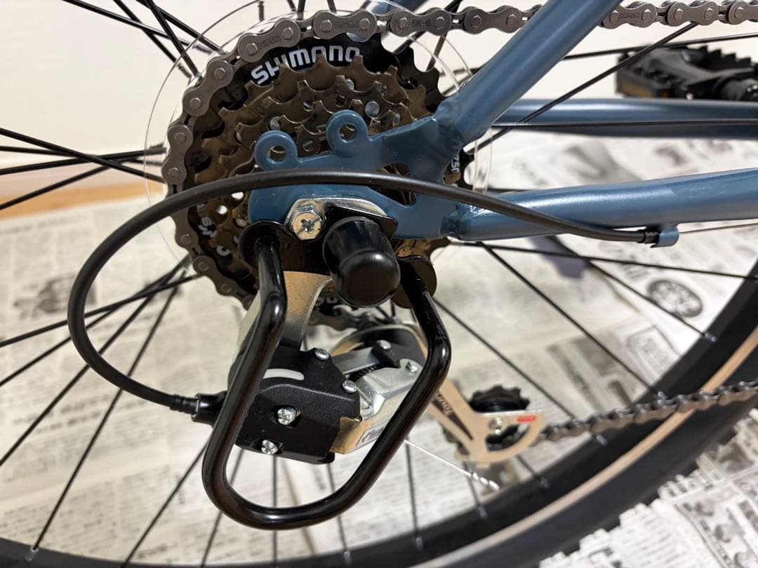 【特価】FIELDCHAMP 26インチ6段折畳みマウンテンバイクGY