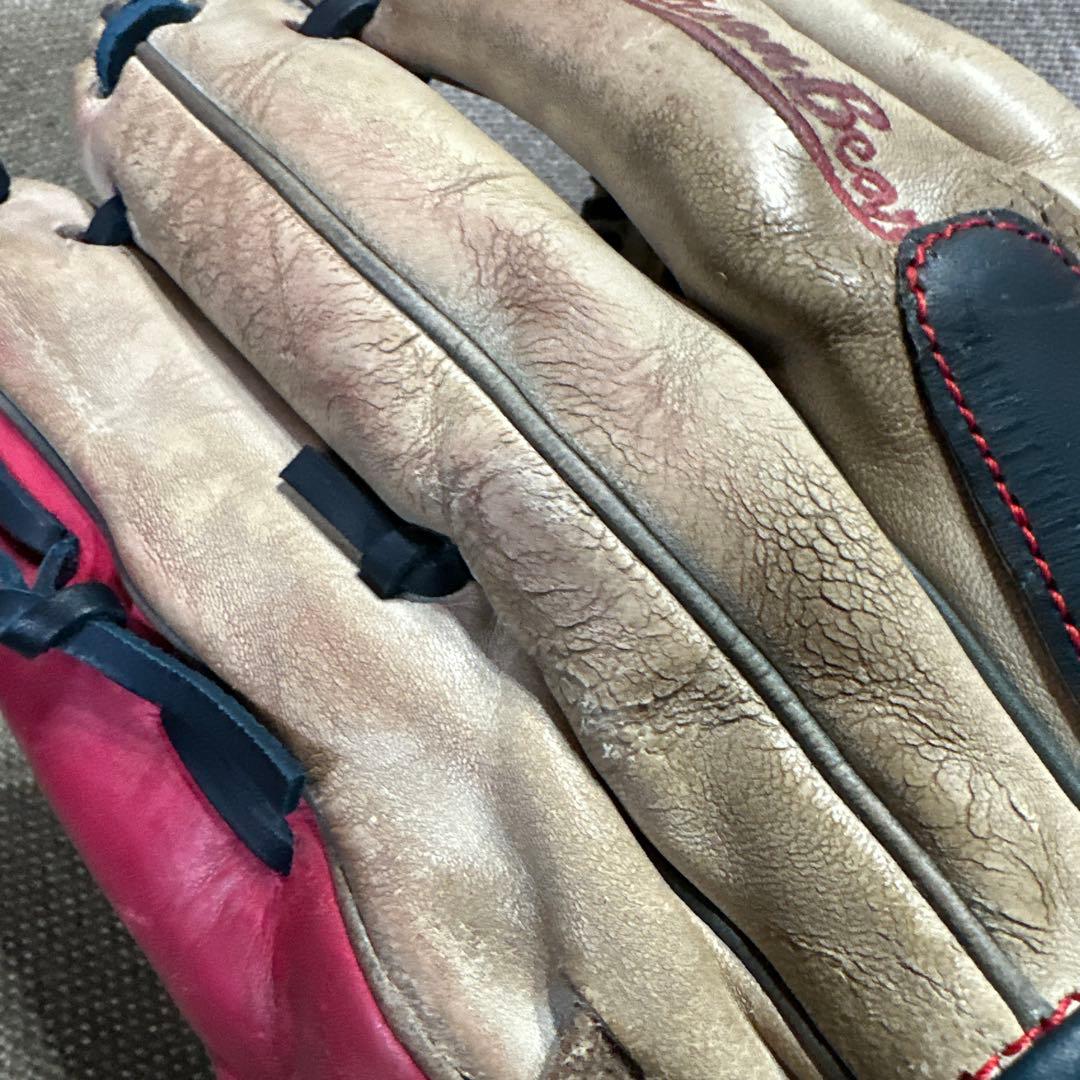 値下げ不可【中古】Wilson 一般ソフトボール/軟式 内野用グローブ　リペア品