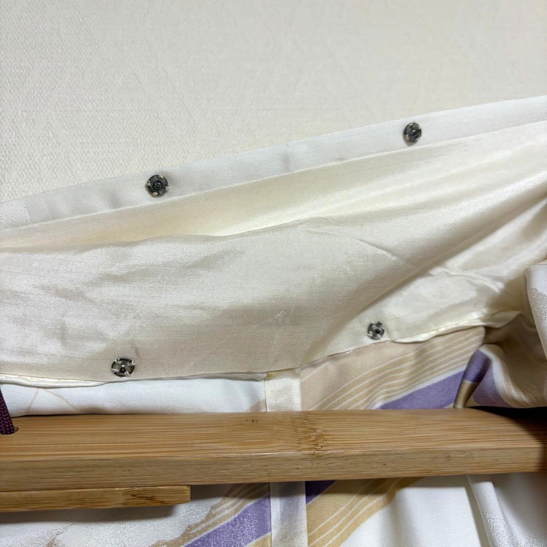 【舞台衣装】 。振袖 蝶々文様 金銀駒刺繍入り 単衣 広衿 身丈約158.5cm