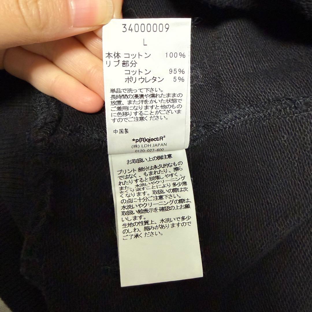 *p(R)ojectR® ハーフジップ Lサイズ