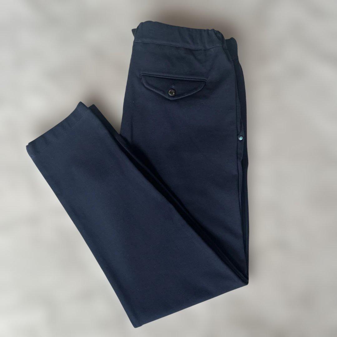 ホワイサンド88 紺色 ストレッチ　ゴルフクロプトパンツ