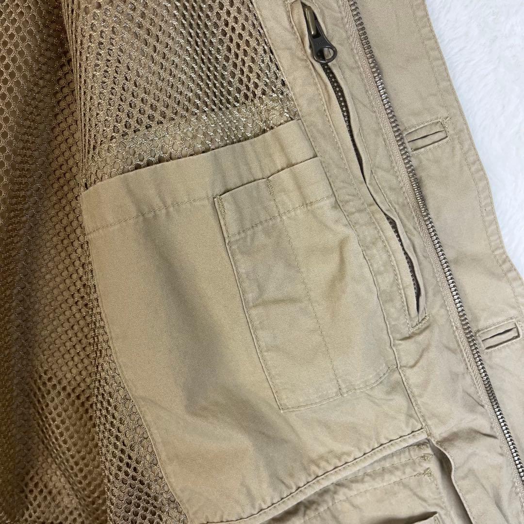 【美品】 エルエルビーン フィッシングベスト ベージュ Mサイズ