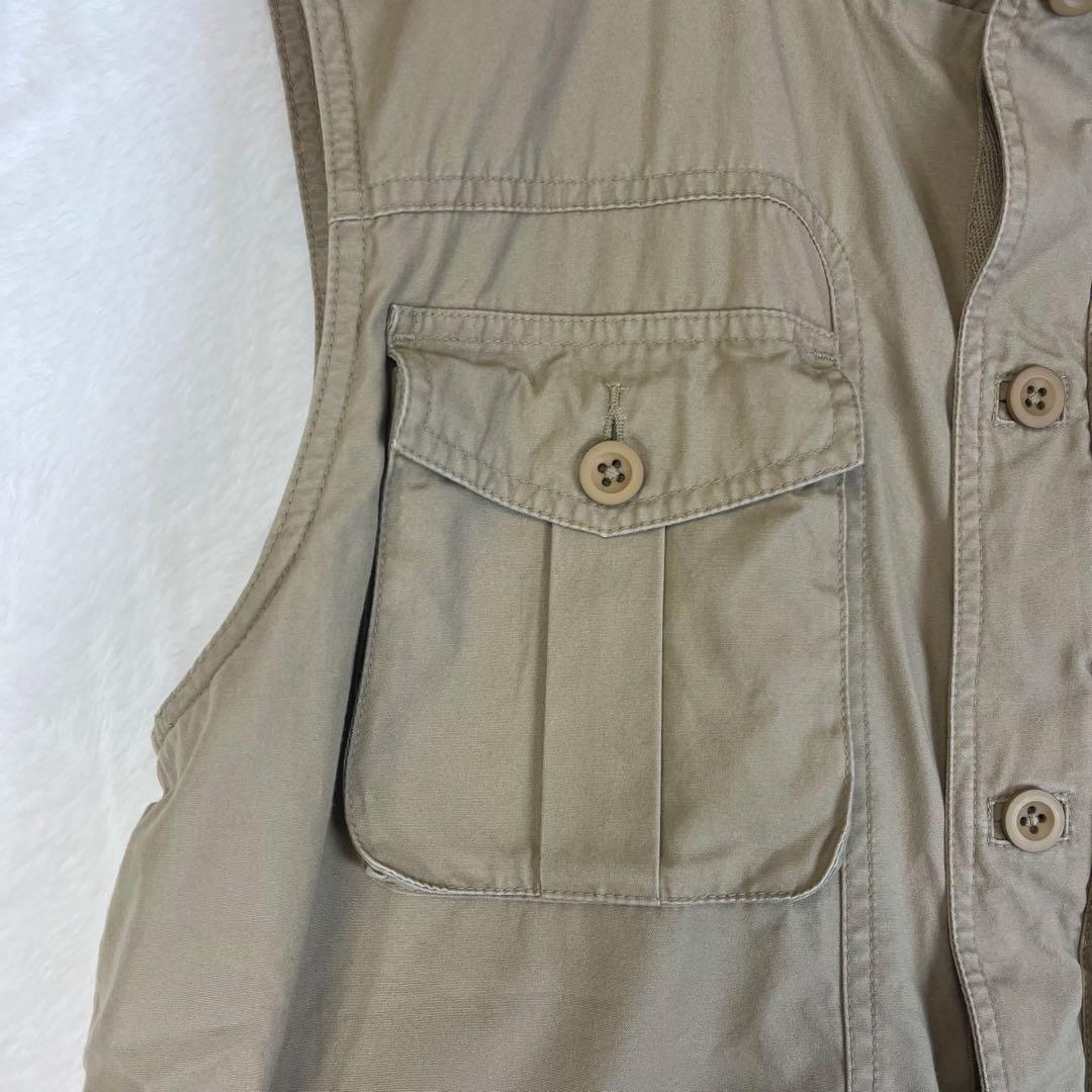 【美品】 エルエルビーン フィッシングベスト ベージュ Mサイズ
