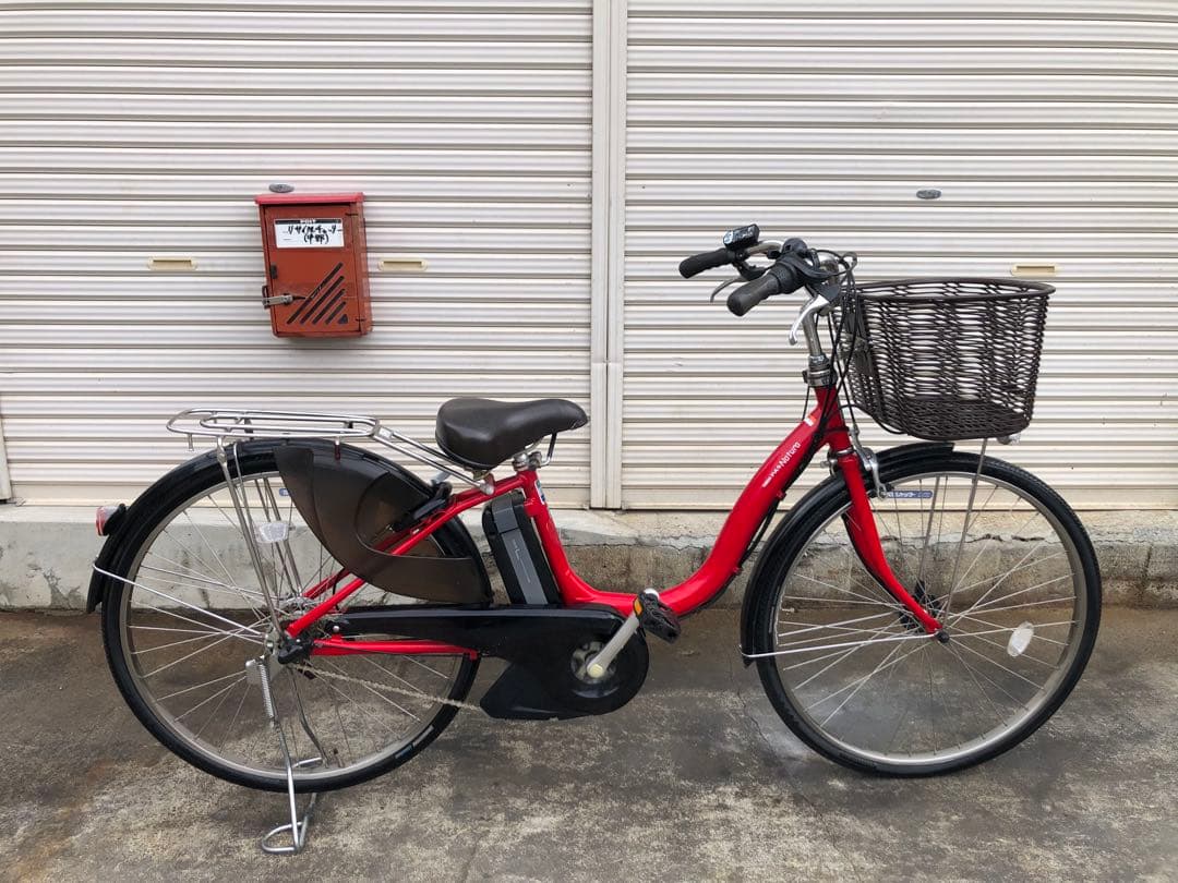 ヤマハ新機種電動アシスト自転車pasnatura26インチレッドアルミボディー