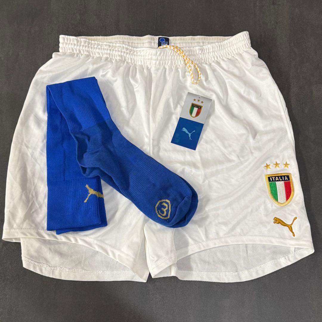 貴重　タグ付き　イタリア代表　2004-2005　パンツ　ソックス　バッジョ