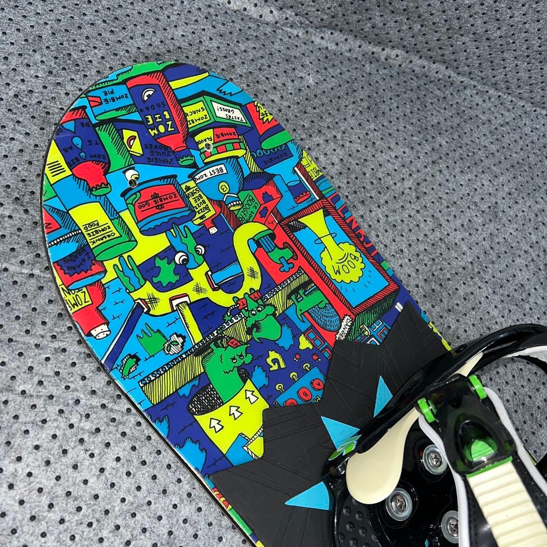 5回使用 キッズスノーボード BURTON 110cm×バイン×ダイヤルブーツ