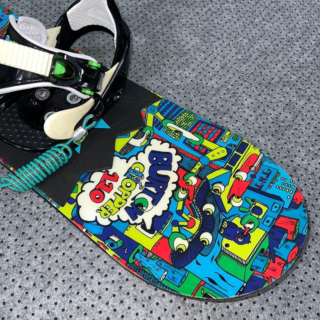 5回使用 キッズスノーボード BURTON 110cm×バイン×ダイヤルブーツ