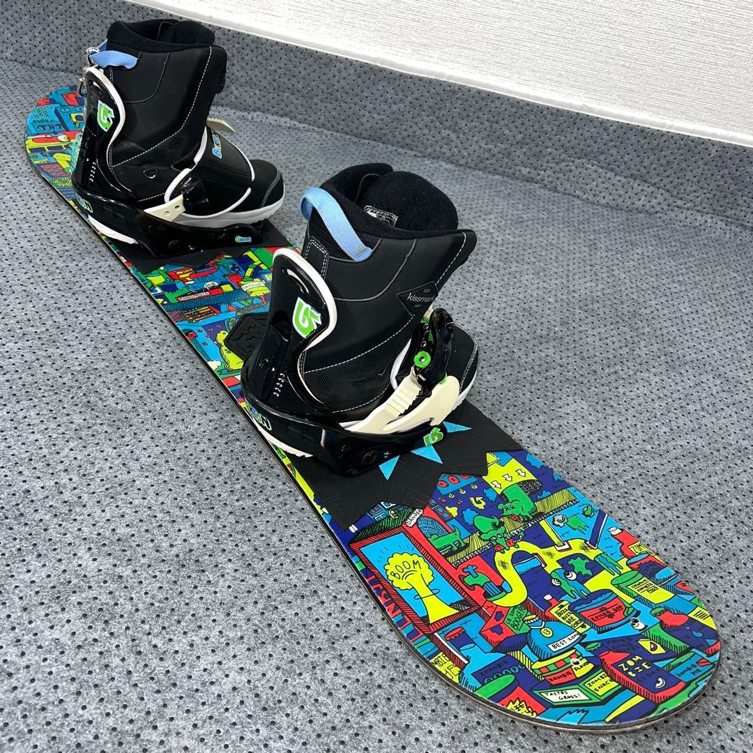 5回使用 キッズスノーボード BURTON 110cm×バイン×ダイヤルブーツ