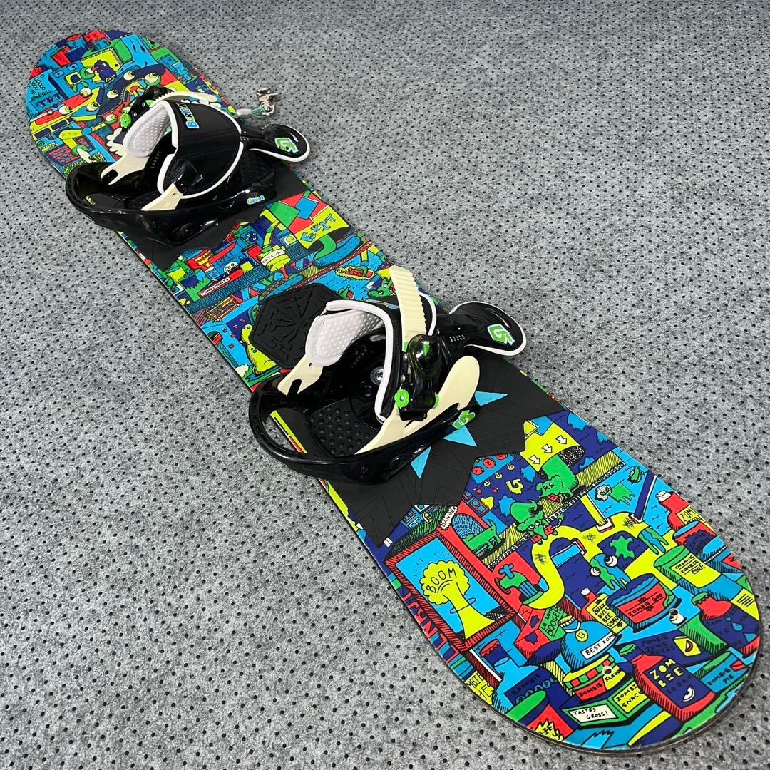 5回使用 キッズスノーボード BURTON 110cm×バイン×ダイヤルブーツ