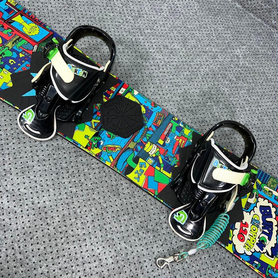 5回使用 キッズスノーボード BURTON 110cm×バイン×ダイヤルブーツ