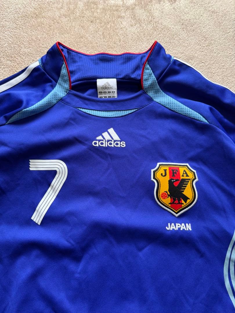 日本代表 adidas 2006年ドイツW杯　ユニフォーム　中田英寿（背番号7）
