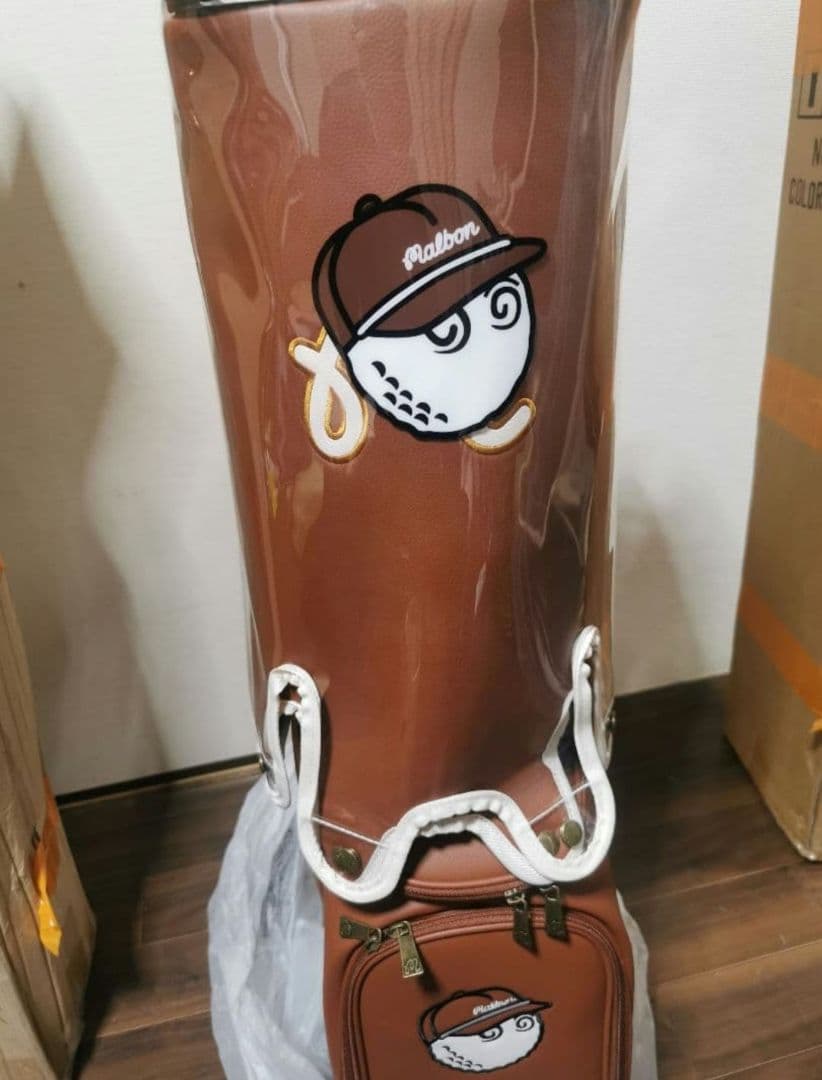 マルボンゴルフmalbon golf マルボン キャディバッグブラウン新品
