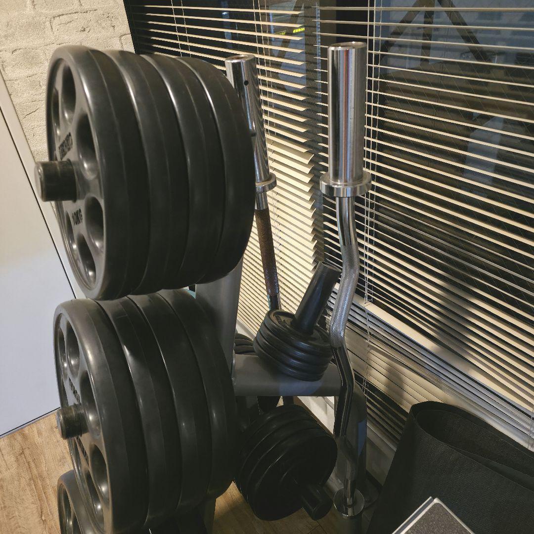 IVANKO社のオリンピックラバーイージーグリッププレート セット195kg
