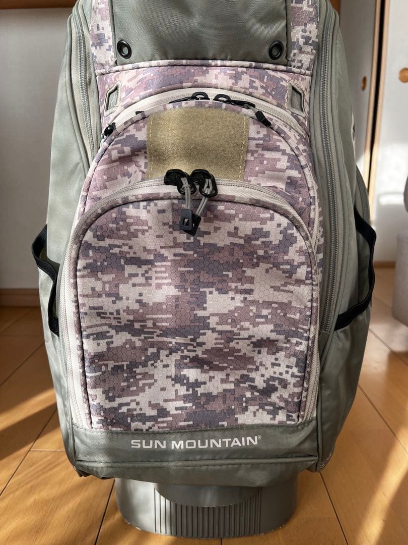 美品希少SUN MOUNTAIN C130 14分割　キャディバッグ カモフラ柄