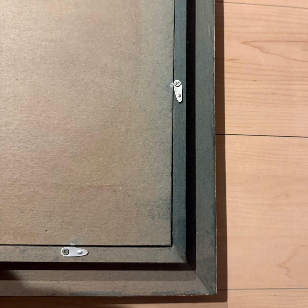 人形画 油絵 日展出品作品 額装 絵画 木製額縁 アンティーク フランス人形