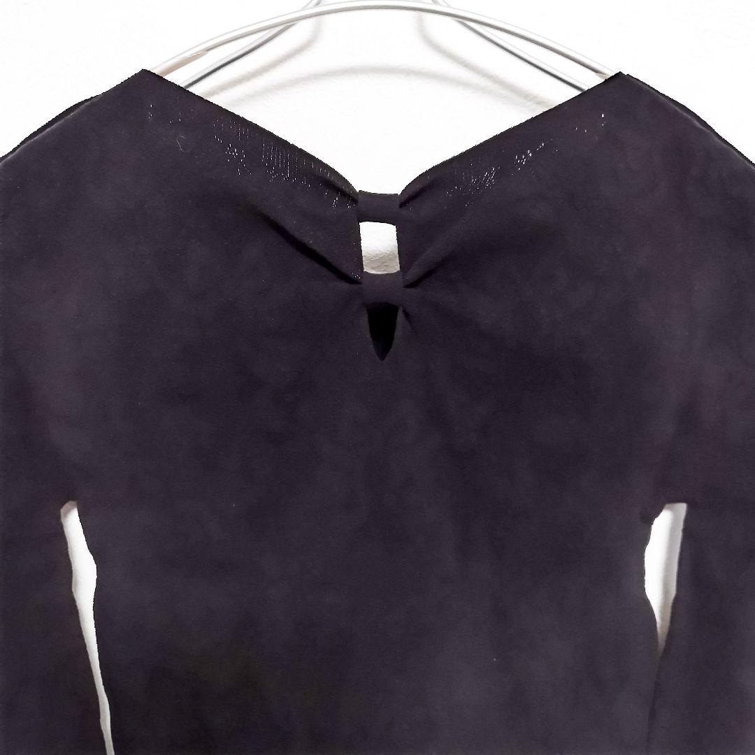 未使用 黒 チャコット ノーソーイングニット トップ ＊ バレエ ダンス ヨガ