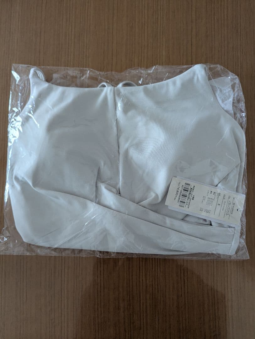 新品【SUKALA】ショートクロスキャミソール S ホワイト サンドベージュ