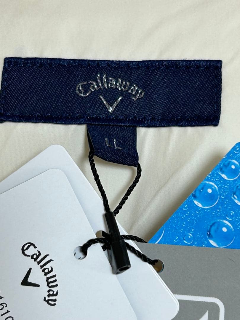 新品未利用　Callawayゴルフウェア　アイボリーノースリーブベスト