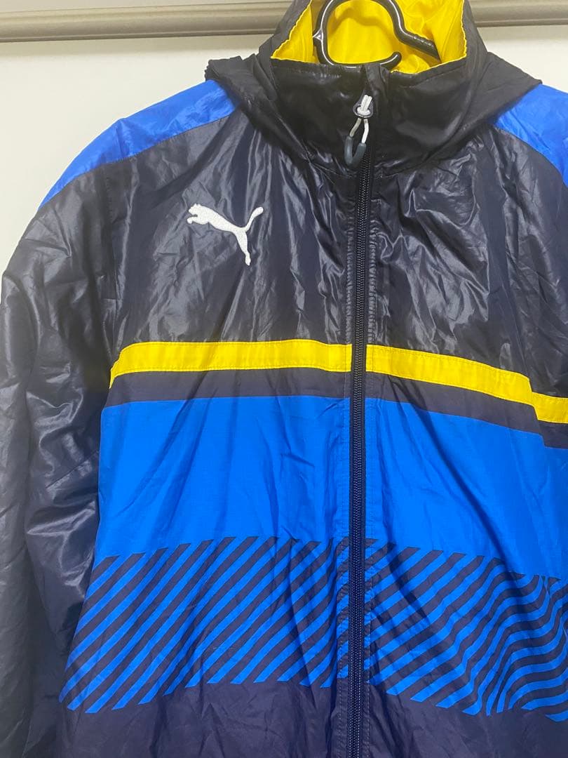 Puma 中綿ウィンドブレーカー 上下セット青・黒・黄